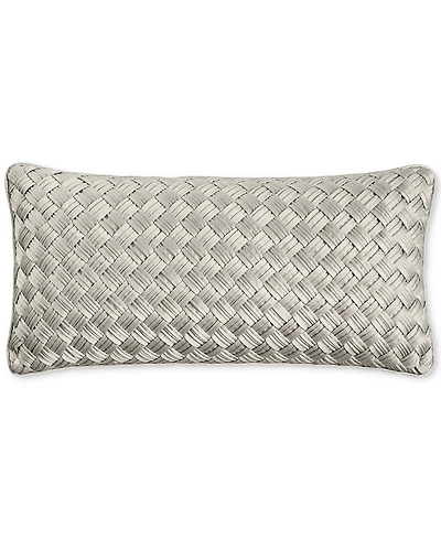 Hotel Collection Basketweave Decorative Pillow, 12" x 24", Exclusively at Macy's