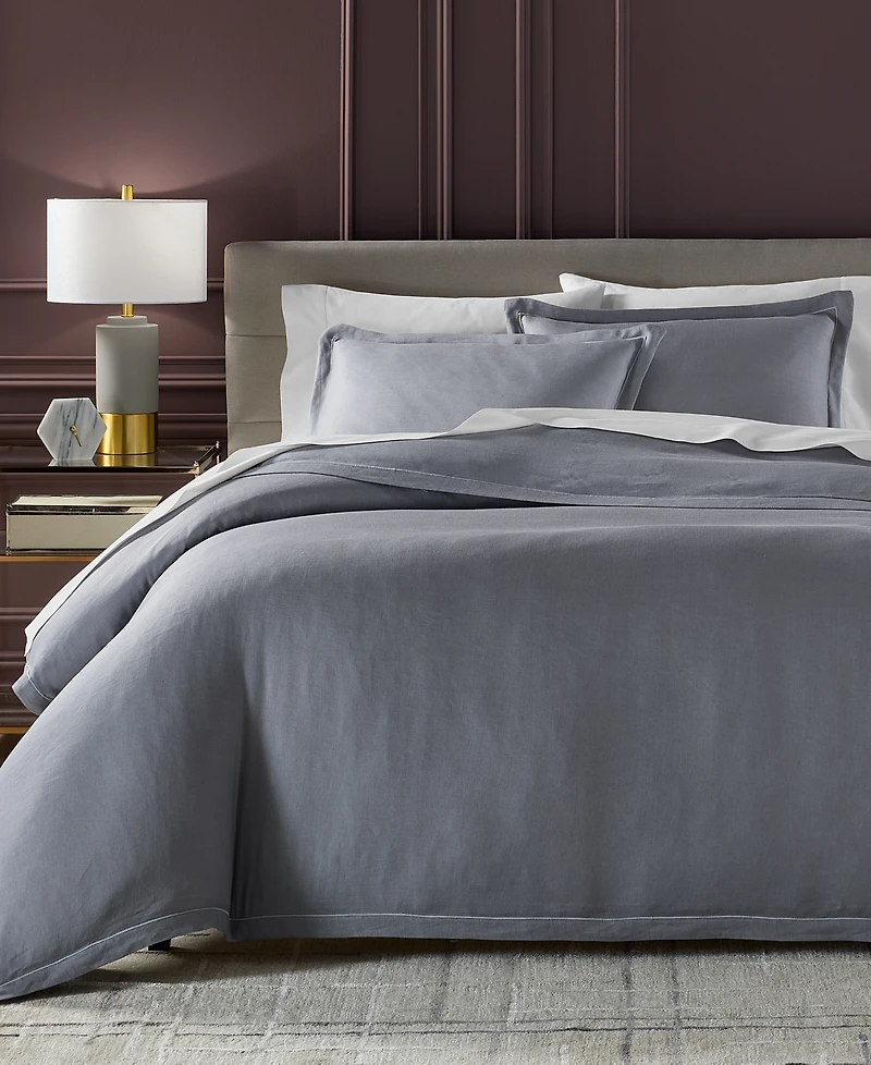 Hotel Collection Linen/Modal Blend 3-Pc. Duvet Cover Set, King, Exclusively at Macy's
