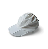 Women's Adjustable High Ponytail Running Hat - Cream