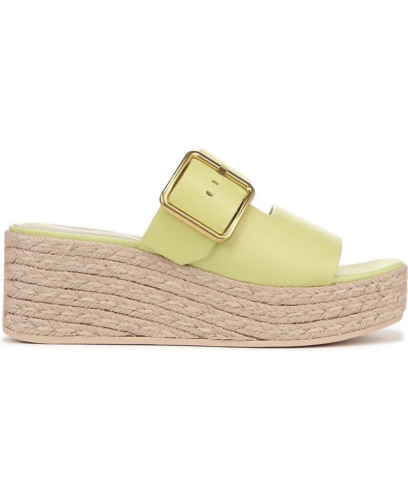 Franco Sarto Women's Taziana Open Square Toe Espadrille Slide Platform Sandals