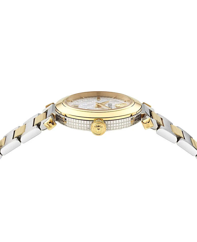 Versace Women's Swiss Greek Two-Tone Stainless Steel Bracelet Watch 35mm