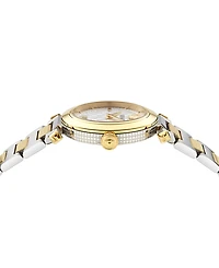 Versace Women's Swiss Greek Two-Tone Stainless Steel Bracelet Watch 35mm