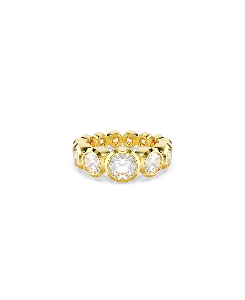 Swarovski Imber Gold-Tone Plated Mixed Round Cut Ring