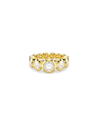 Swarovski Imber Gold-Tone Plated Mixed Round Cut Ring