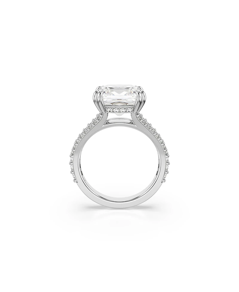 Swarovski Stilla Rhodium Plated Square Cut Ring