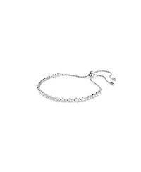 Swarovski Matrix Mixed Round Cuts White Rhodium Plated Tennis Bracelet