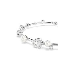 Swarovski Constella Round Cuts White Rhodium Plated Tennis Bracelet