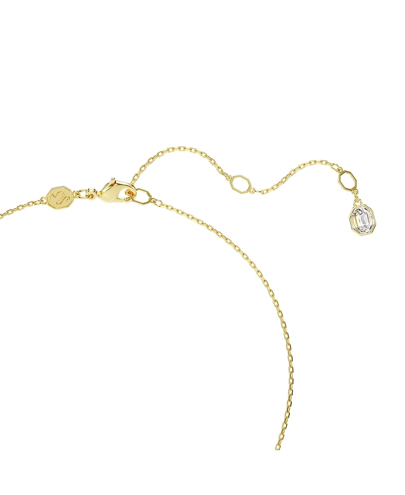 Swarovski Idyllia Mixed Cuts Flower Blue Gold-Tone Plated Pendant Necklace