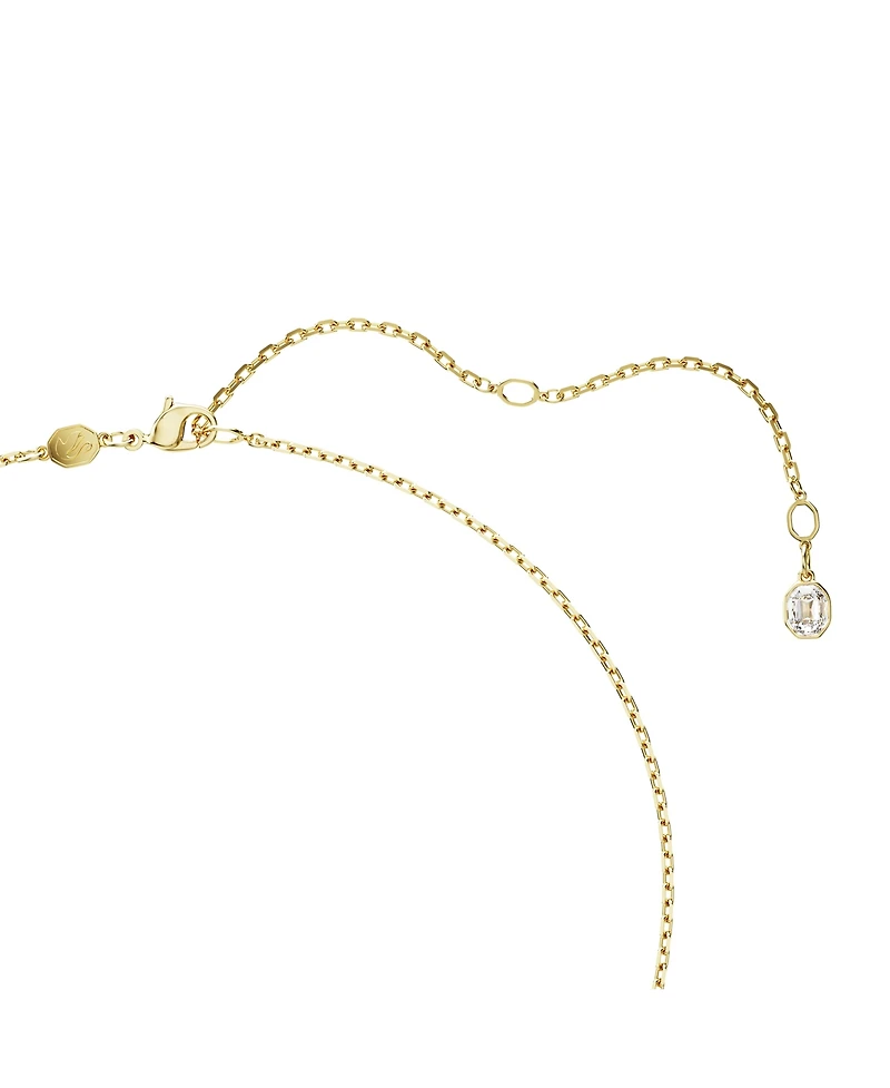 Swarovski Lucent Octagon shaped Yellow Gold-Tone Plated Pendant Necklace