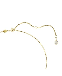 Swarovski Lucent Octagon shaped Yellow Gold-Tone Plated Pendant Necklace