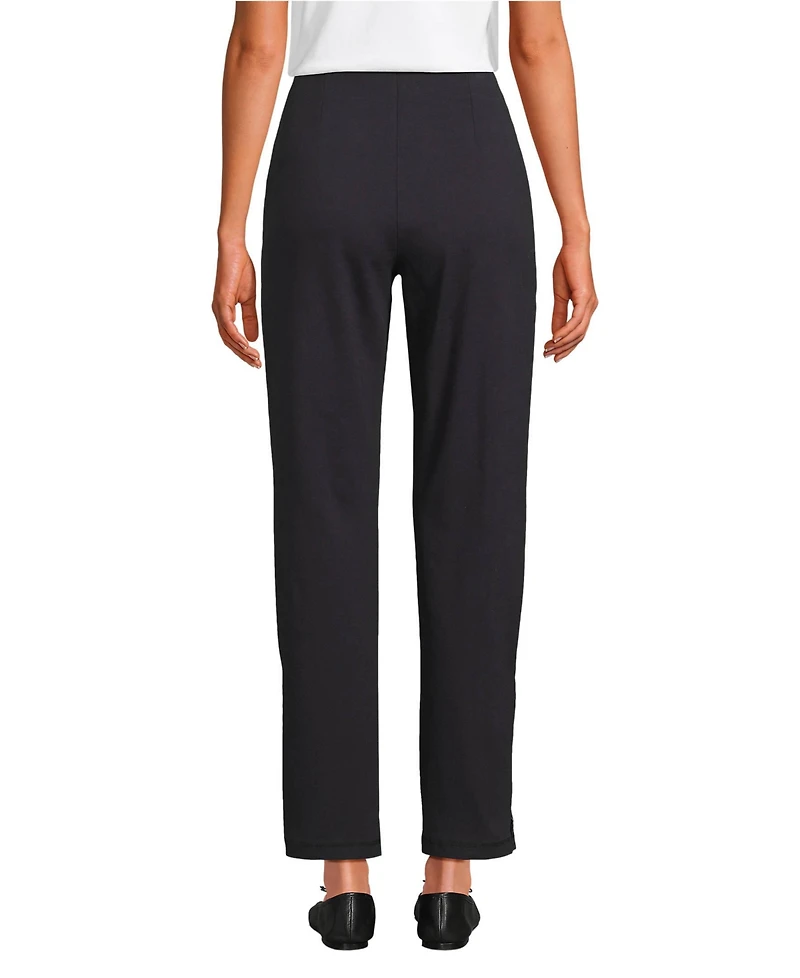 Lands' End Women's Starfish High Rise Pintuck Pencil Ankle Pants
