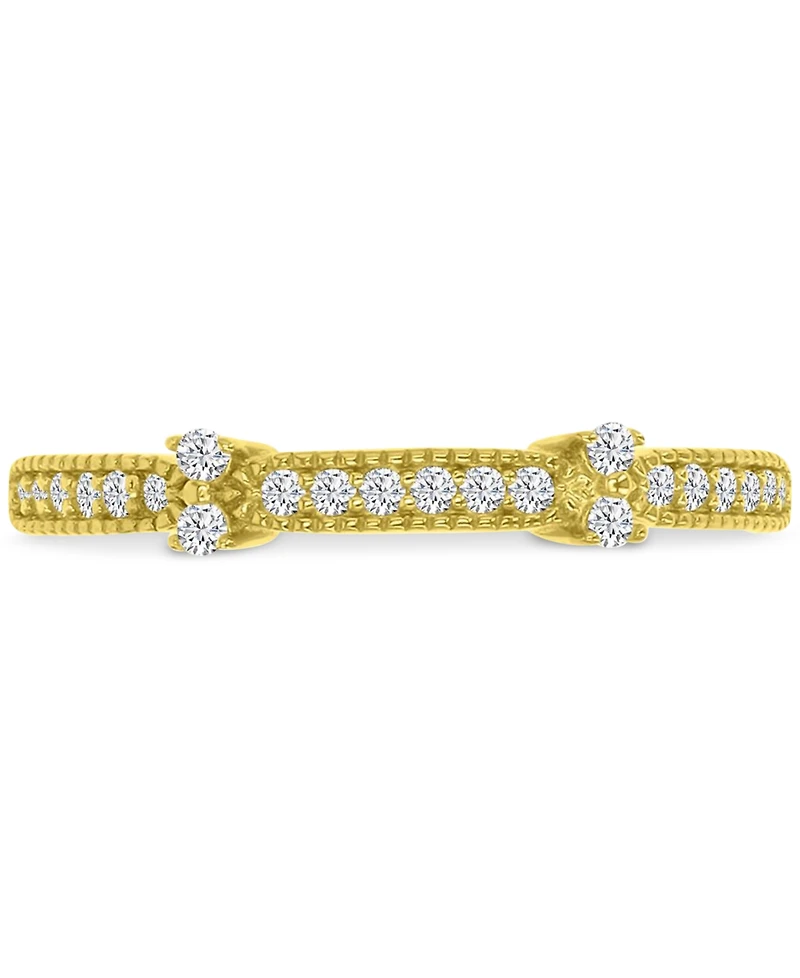 Cubic Zirconia Accent Ring (1/3 ct. t.w.) 14k Gold over Sterling Silver