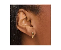 Snake Huggie Earrings in 14K Gold-Plated Sterling Silver