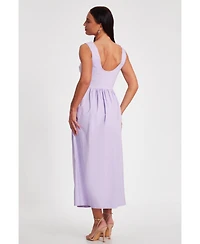 Quiz Women's Square Neck Skater Midi Dress