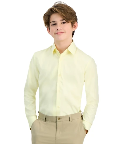 Michael Kors Big Boys Classic Fit Solid Stretch Dress Shirt