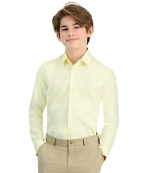 Michael Kors Big Boys Classic Fit Solid Stretch Dress Shirt