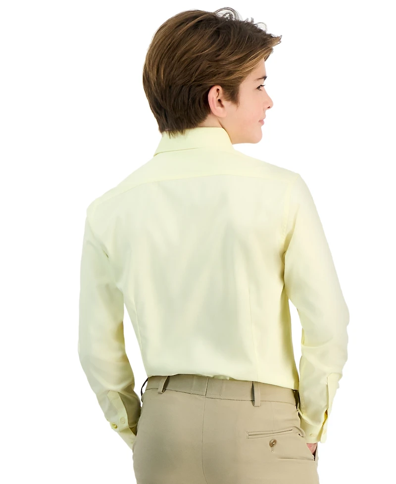 Michael Kors Big Boys Classic Fit Solid Stretch Dress Shirt