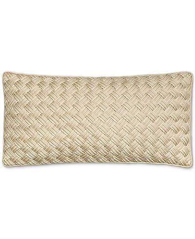 Hotel Collection Basketweave Decorative Pillow, 12" x 24", Exclusively at Macy's