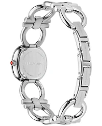 Ferragamo Women's Swiss Double Gancini Stainless Steel Link Bracelet Watch 25mm