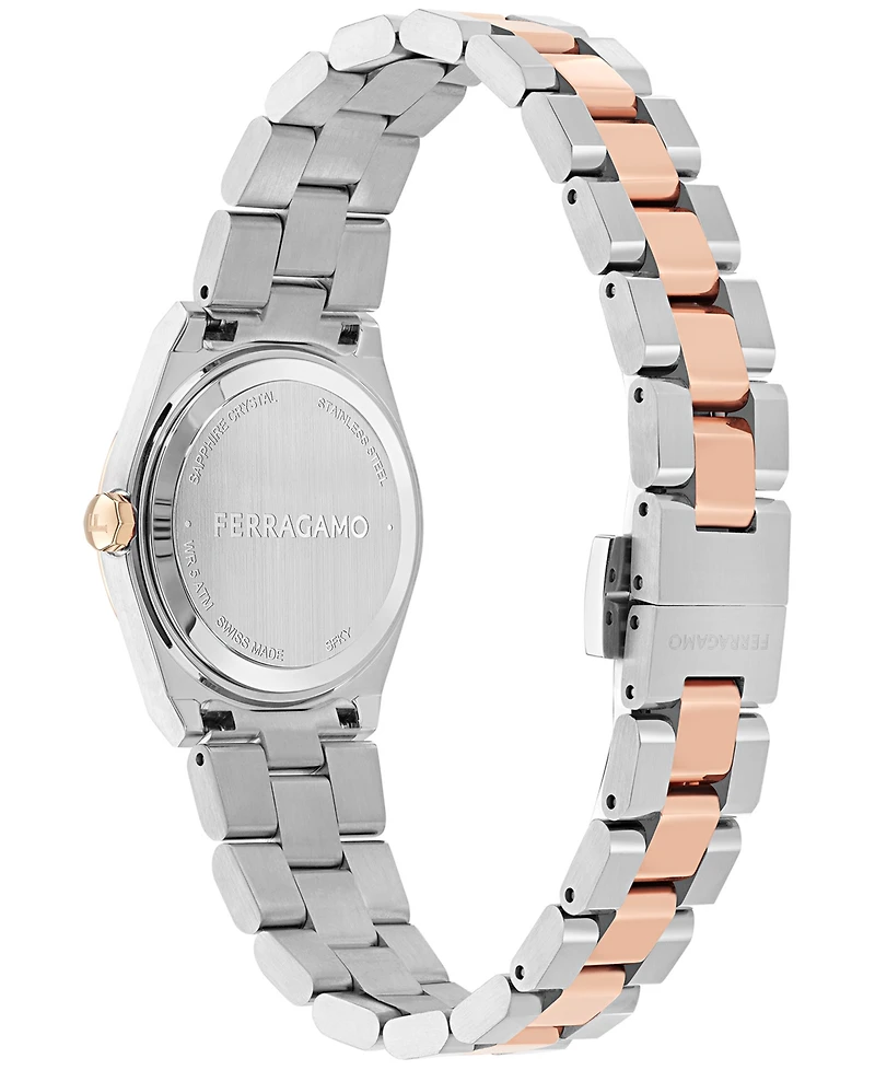 Ferragamo Women's Swiss Vega Upper East Two-Tone Stainless Steel Bracelet Watch 28mm