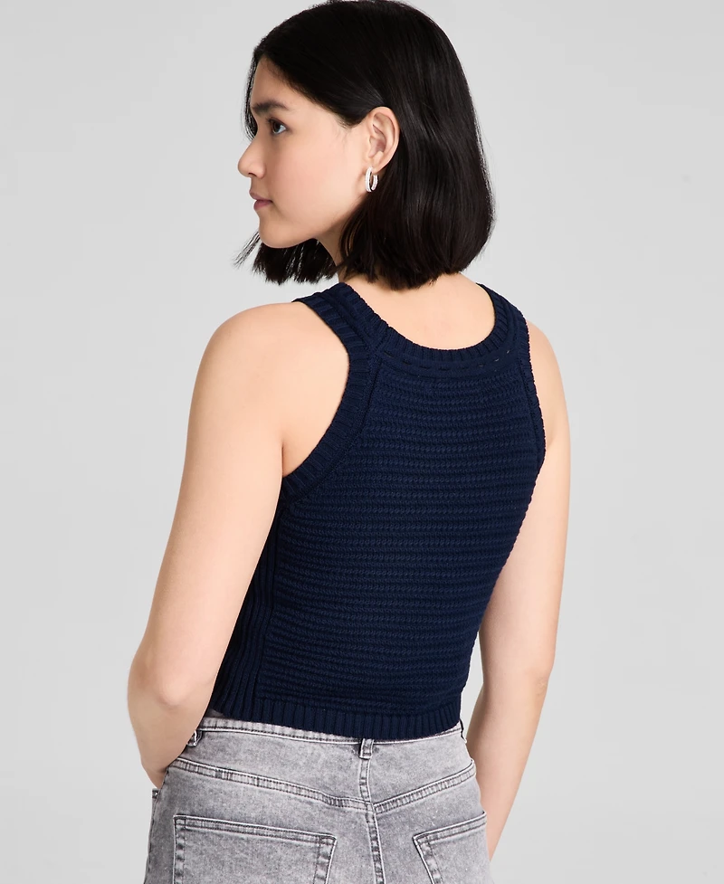 And Now This Women's Cotton Cropped Sweater Tank Top, Exclusively at Macy's