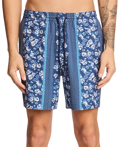 Paisley & Gray Men's Gilligan Regular-Fit Abstract Floral 6" Swim Trunks