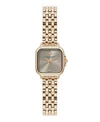 Olivia Burton Women's Grosvenor Mini Rose Gold Tone Bracelet Watch, 20mm