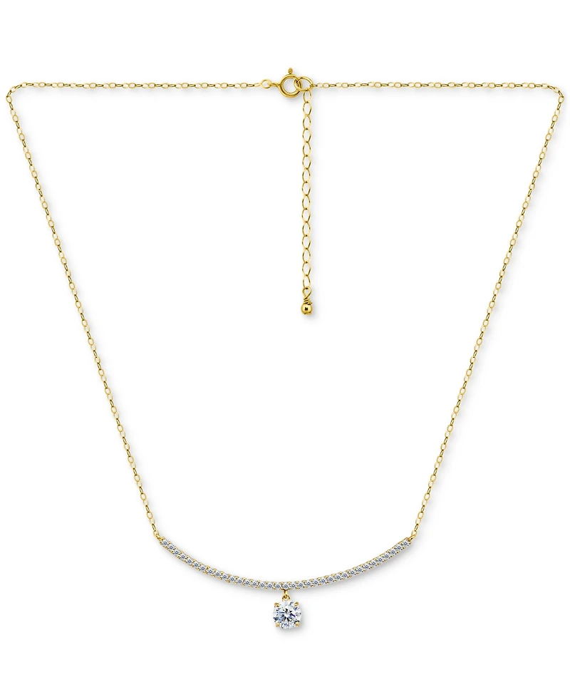 Giani Bernini Cubic Zirconia Pendant Necklace (2-1/6 ct. t.w.), 16" + 2" extender, Exclusively at Macy's