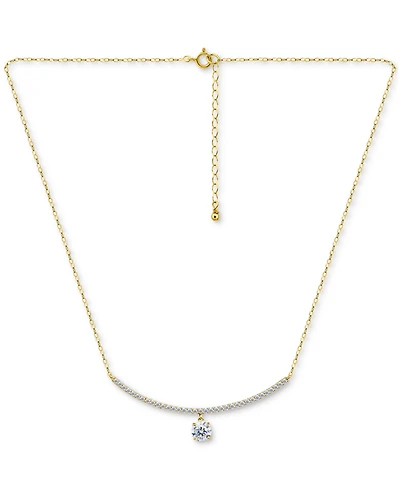 Giani Bernini Cubic Zirconia Pendant Necklace (2-1/6 ct. t.w.), 16" + 2" extender, Exclusively at Macy's