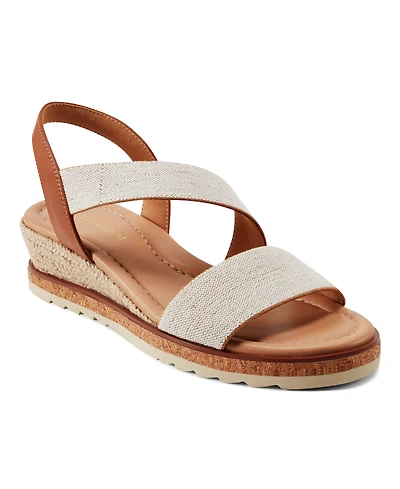 Easy Spirit Women's Sabina Strappy Low Wedge Sandals