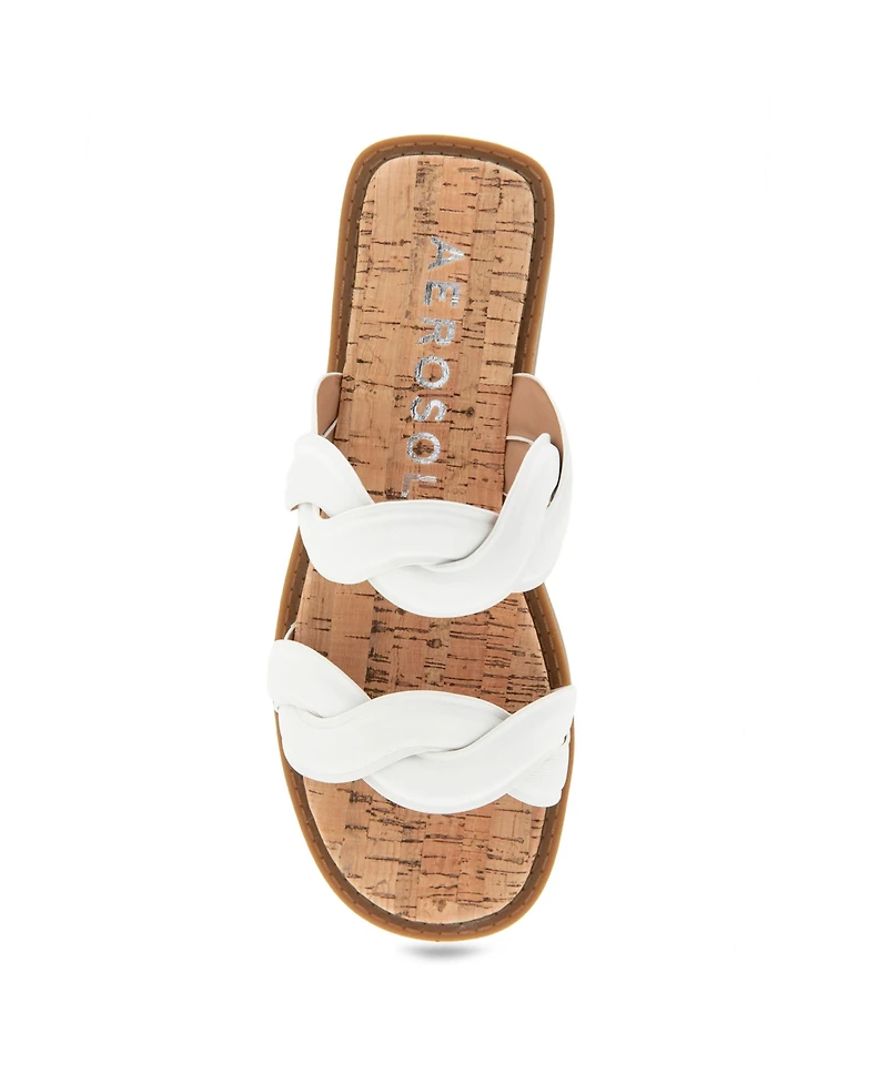Aerosoles Women's Colette Round Toe Slide Sandals