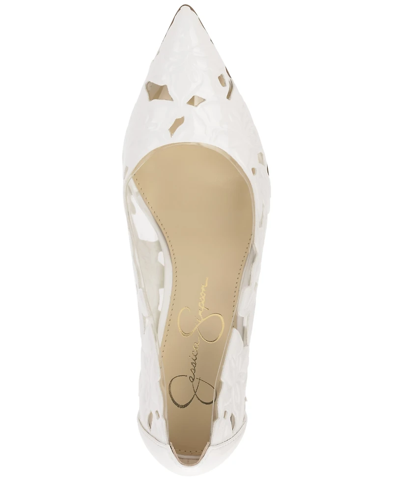 Jessica Simpson Women's Erinia Cutout Floral Pumps