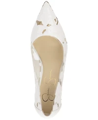 Jessica Simpson Women's Erinia Cutout Floral Pumps