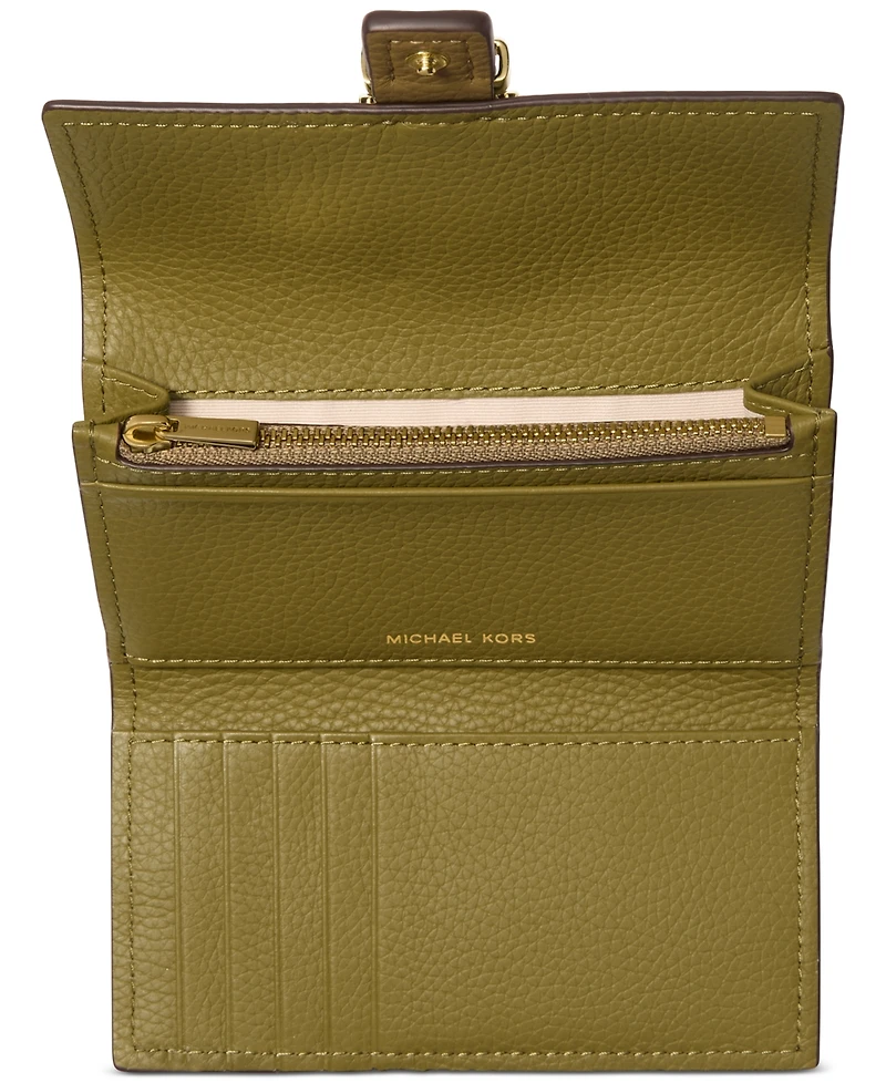 Michael Michael Kors Nolita Medium Flap Trifold Leather Wallet