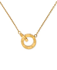 Kate Spade New York Set Stone Interlink Pendant Necklace, 16" + 3" extender
