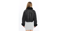 Furniq Uk Women's Genuine Shearling Jacket
