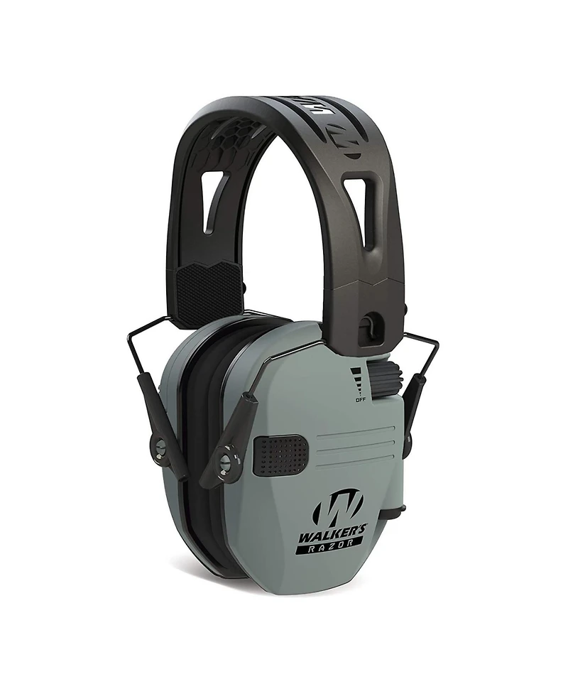 Walker's Game Ear Razor Slim Electronic Lightweight Shooting Hunting Range Hearing Protection Muffs Glasses Bundle