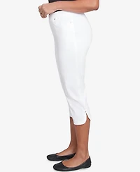 Alfred Dunner Women's Nantucket Tailored Tulip Hem Capri Pants
