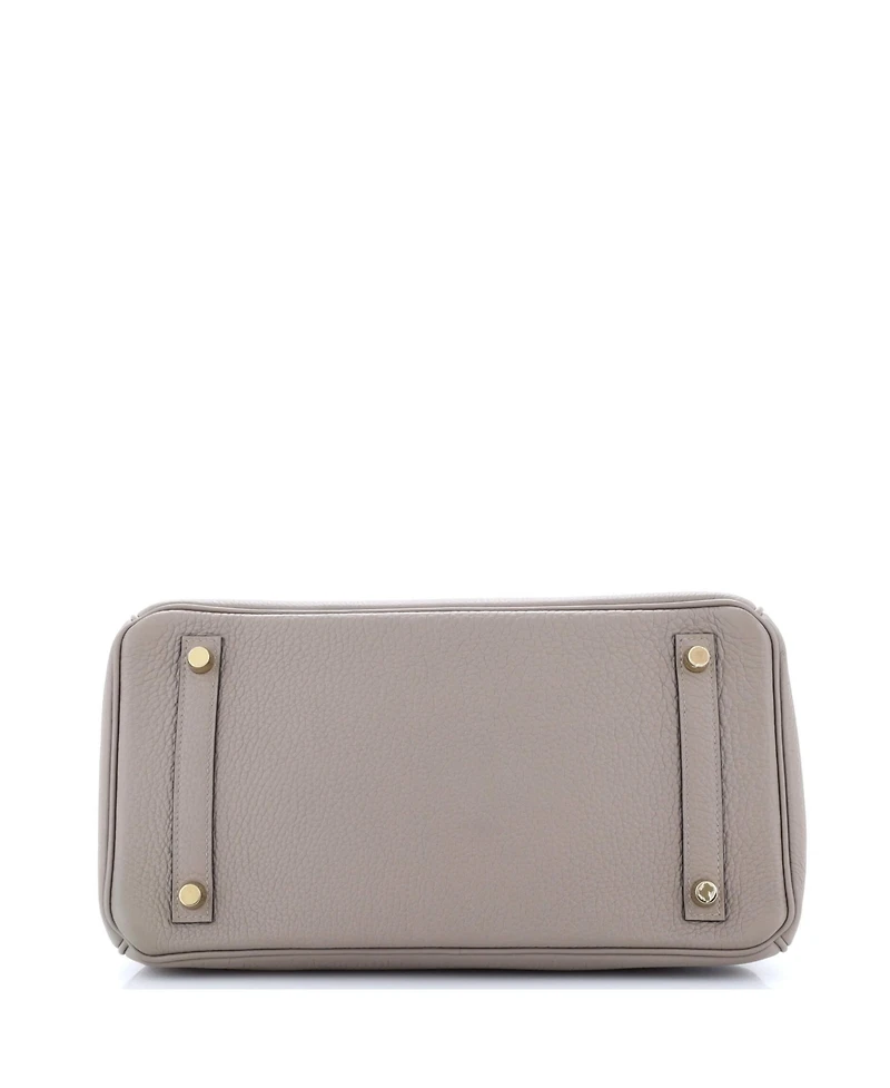 Pre-Owned HERMES Birkin 30 Handbag Grey Togo with Gold Hardware