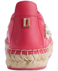 Karl Lagerfeld Paris Women's Michaela Embellished Slip-On Espadrille Flats
