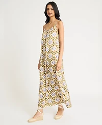 The Good Journey Women's Printed Racerback Maxi Dress
