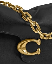 Coach Chain Tabby Medium Leather Shoulder Bag