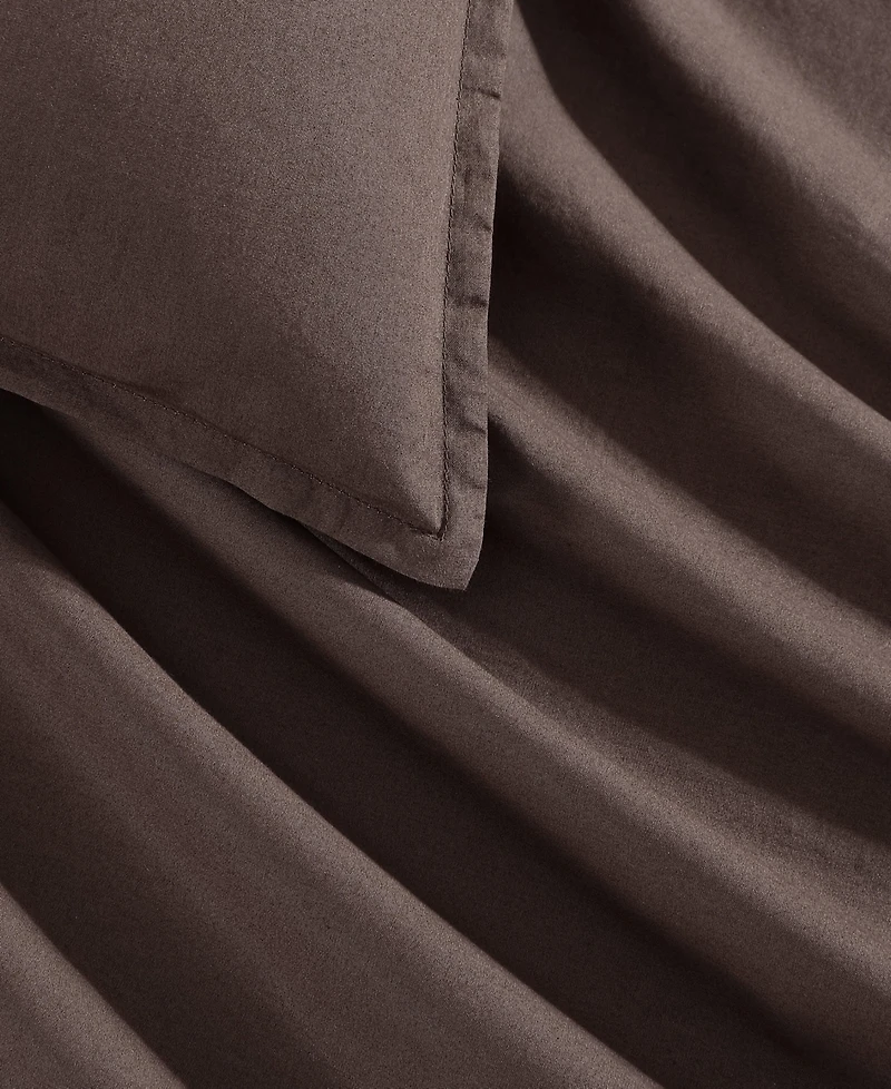 Closeout! Calvin Klein Washed Percale Solid 2-Pc. Comforter Set, Twin/Twin Xl