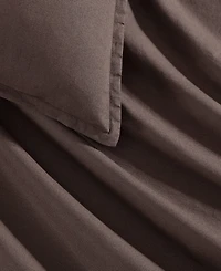 Closeout! Calvin Klein Washed Percale Solid 2-Pc. Comforter Set, Twin/Twin Xl