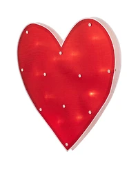 Northlight 14.25" Lighted Heart Valentine's Day Window Silhouette Decoration