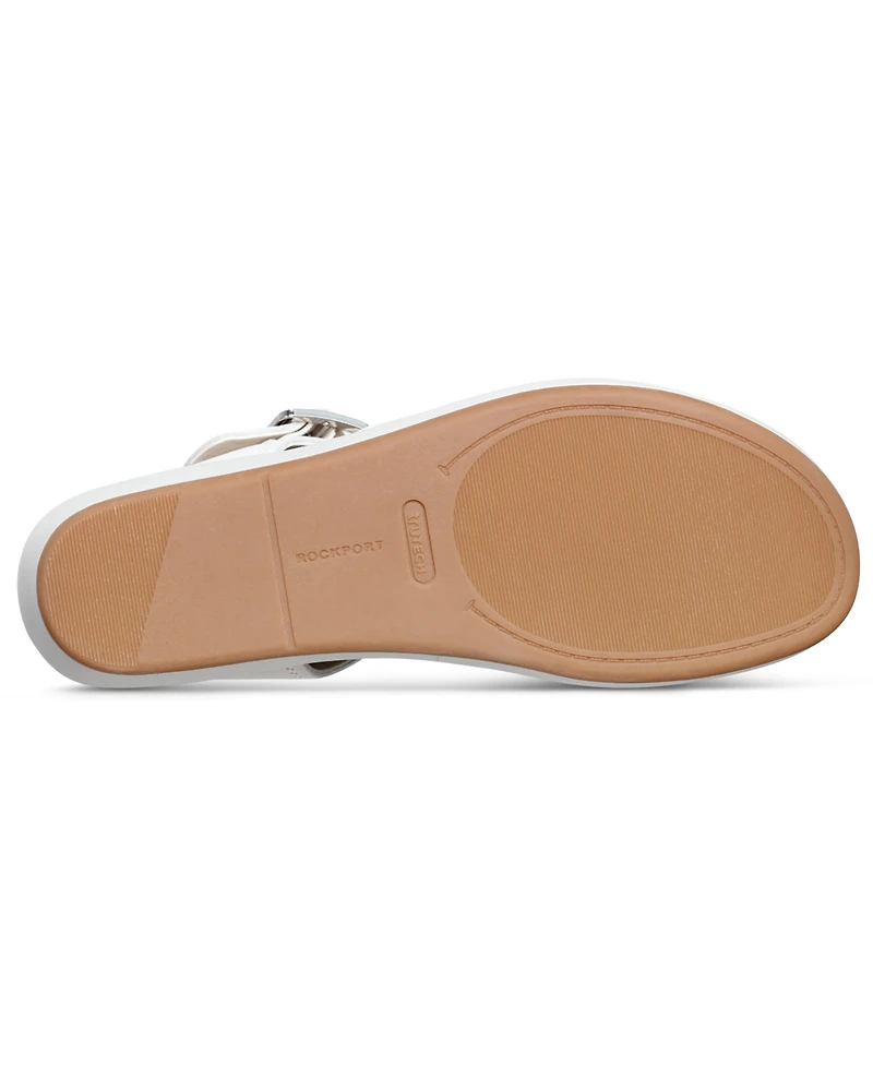 Rockport Women's Anala Strappy Open Toe Casual Wedge Sandals