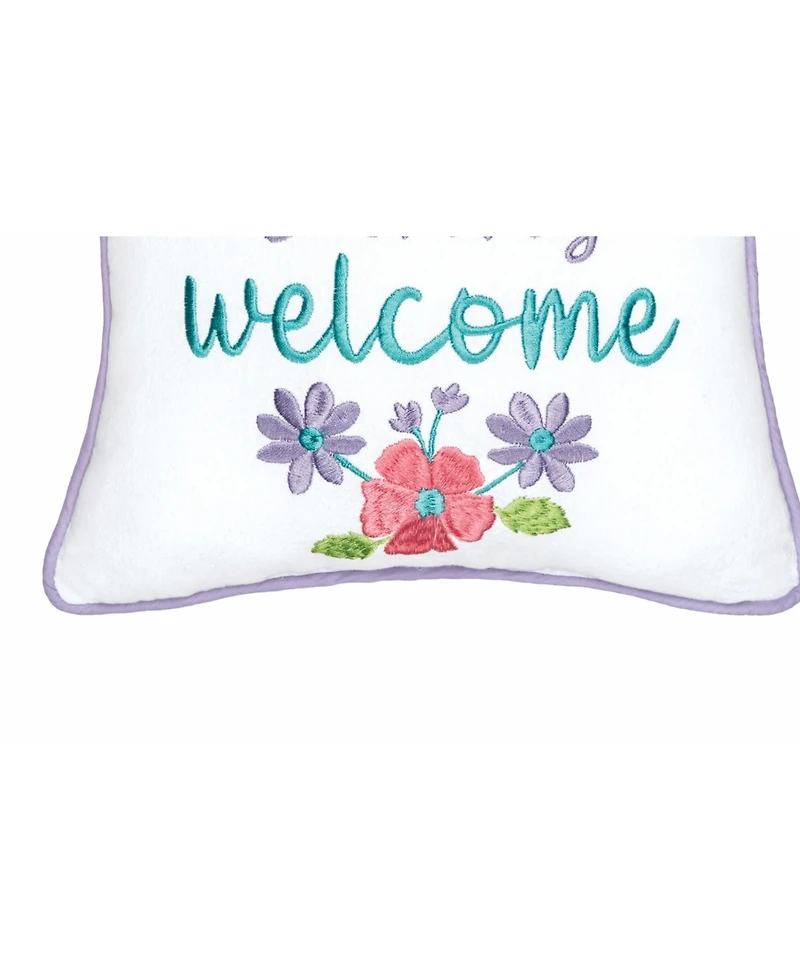 Every Bunny Welcome Small Petite Throw Pillow