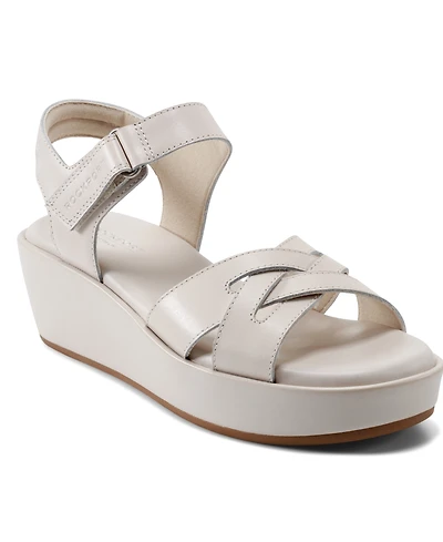 Rockport Women's Amira Strappy Open Toe Casual Wedge Sandals
