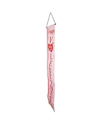 Northlight "Welcome" and "Happy Valentine's Day" Outdoor Door Banners, 71"