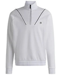 Boss by Hugo Boss Men's Double B Monogram Zip-Neck Sweatshirt